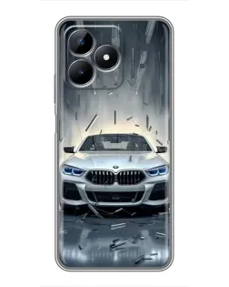 Чохол для Realme C51 з картинкою «BMW у світлі фар» Чохол для Realme C51 з картинкою «BMW у світлі фар»
