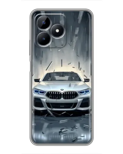 Чехол для Realme C51 с картинкой «BMW в свете фар» Чехол для Realme C51 с картинкой «BMW в свете фар»