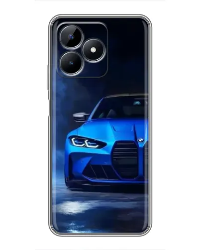 Чехол для Realme C51 с картинкой «Голубая BMW M4» Чехол для Realme C51 с картинкой «Голубая BMW M4»