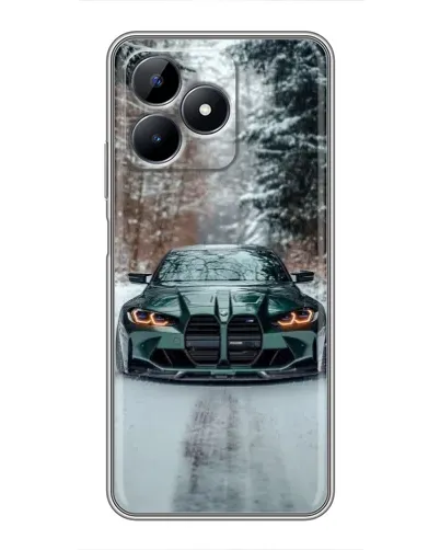 Чехол для Realme C51 с картинкой «BMW в зимнем лесу» Чехол для Realme C51 с картинкой «BMW в зимнем лесу»