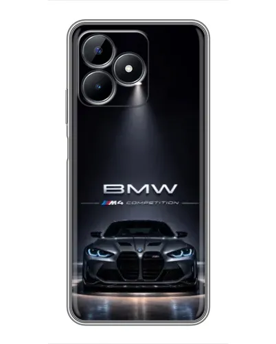 Чехол для Realme C51 с картинкой «BMW сквозь ночной город» Чехол для Realme C51 с картинкой «BMW сквозь ночной город»