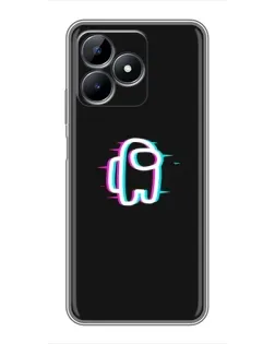 Чохол для Realme C51 з картинкою «Among Us неон»