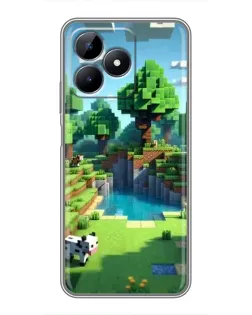 Чохол для Realme C51 з картинкою «Minecraft літній день»