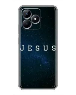 Чехол для Realme C51 с картинкой «Звездное небо Jesus»