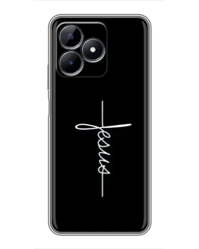 Чехол для Realme C51 с картинкой «Тонкая линия веры»
