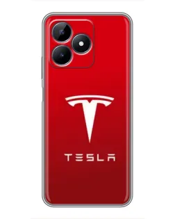 Чохол для Realme C51 з картинкою «Tesla Red Classic»