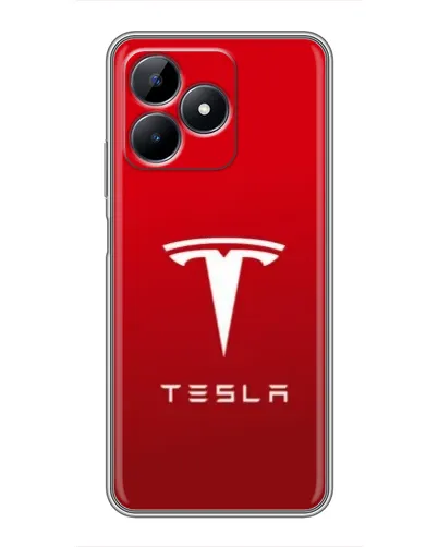 Чехол для Realme C51 с картинкой «Tesla Red Classic»