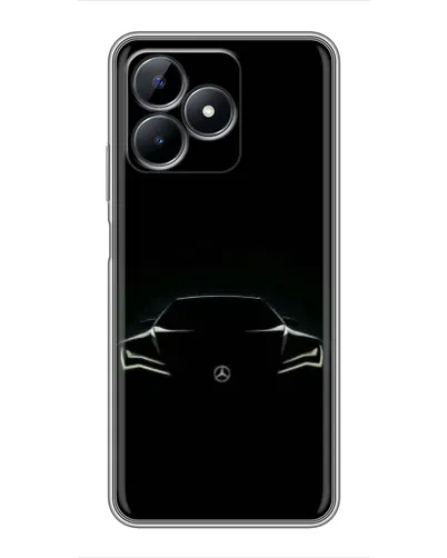 Чехол для Realme C51 с картинкой «Mercedes — силуэт авто» Чехол для Realme C51 с картинкой «Mercedes — силуэт авто»