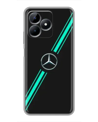 Чехол для Realme C51 с картинкой «Спортивные линии Mercedes» Чехол для Realme C51 с картинкой «Спортивные линии Mercedes»