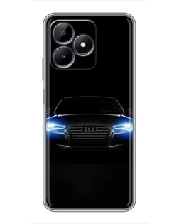 Чохол для Realme C51 з картинкою «Audi в неоні» Чохол для Realme C51 з картинкою «Audi в неоні»