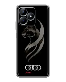 Чохол для Realme C51 з картинкою «Графіка — пантера та Audi» Чохол для Realme C51 з картинкою «Графіка — пантера та Audi»