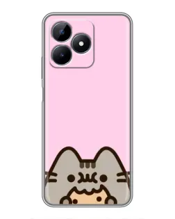 Чохол для Realme C51 з картинкою «Pusheen та печиво» Чохол для Realme C51 з картинкою «Pusheen та печиво»