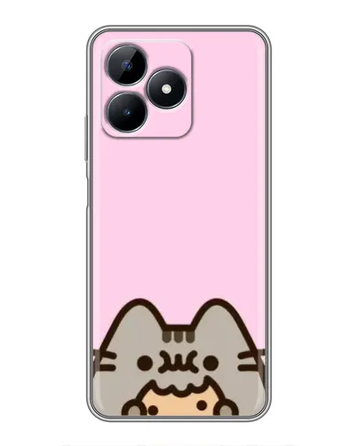 Чехол для Realme C51 с картинкой «Pusheen и печенье» Чехол для Realme C51 с картинкой «Pusheen и печенье»