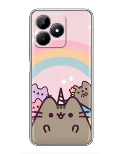 Чохол для Realme C51 з картинкою «Єдиноріг Pusheen»