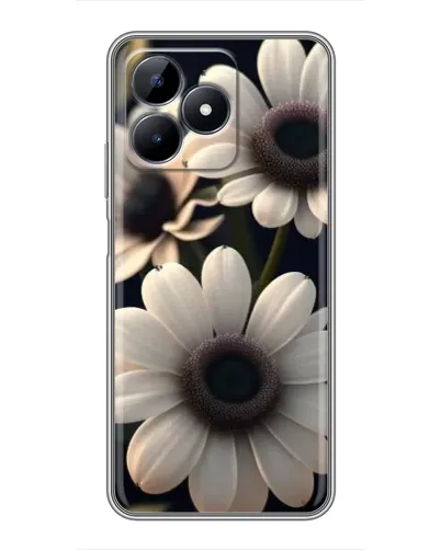 Чохол для Realme C51 з картинкою «Білі маргаритки макро»