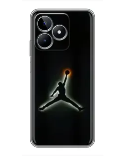 Чехол для Realme C53 с картинкой «Jordan Gradient Logo»