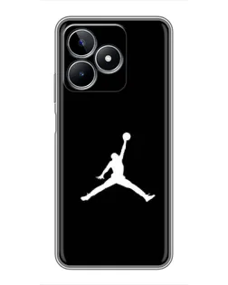 Чехол для Realme C53 с картинкой «Jordan Silhouette»