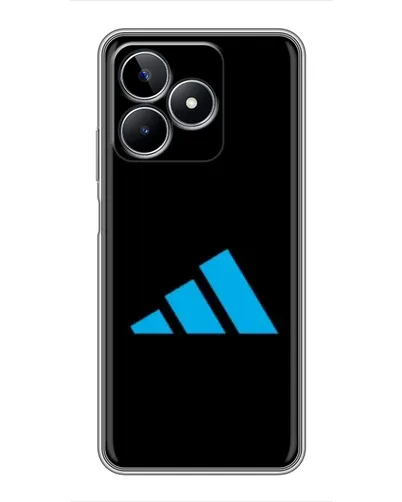 Чехол для Realme C53 с картинкой «Adidas Cyan Logo»