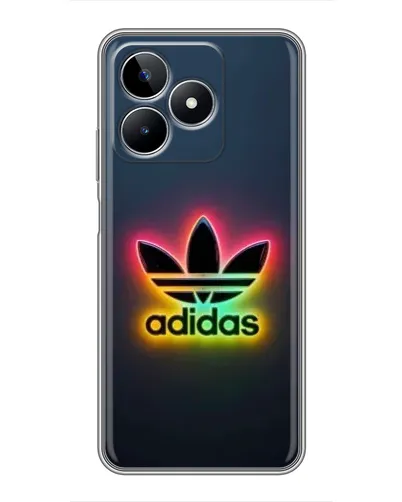 Чехол для Realme C53 с картинкой «Неоновый Adidas»
