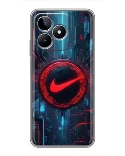 Чохол для Realme C53 з картинкою «Техногенний стиль Nike»