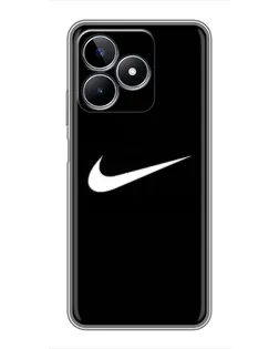 Чехол для Realme C53 с картинкой «Минималистический Найк»