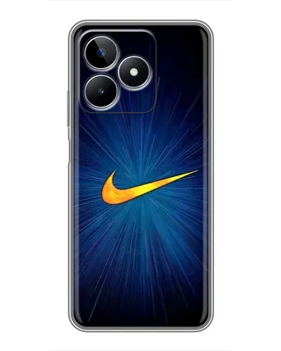 Чехол для Realme C53 с картинкой «Синий пульс Nike» Чехол для Realme C53 с картинкой «Синий пульс Nike»