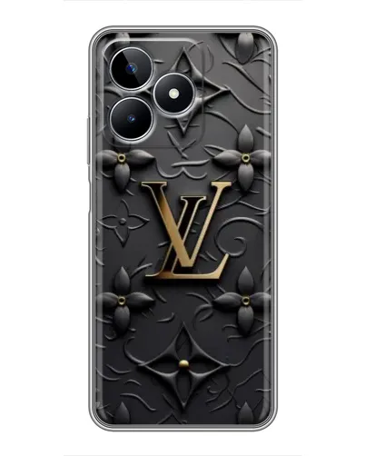 Чехол для Realme C53 с картинкой «Кожаная текстура LV»