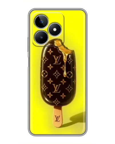 Чехол для Realme C53 с картинкой «Мороженое от LV»