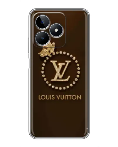 Чехол для Realme C53 с картинкой «LV — золотая печать»