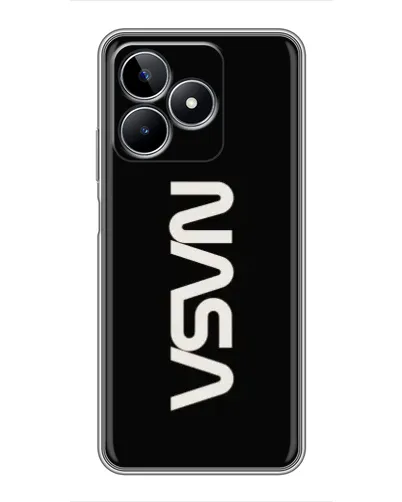 Чехол для Realme C53 с картинкой «NASA — вертикальный логотип» Чехол для Realme C53 с картинкой «NASA — вертикальный логотип»
