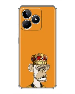 Чехол для Realme C53 с картинкой «Золотая обезьяна Bored Ape»