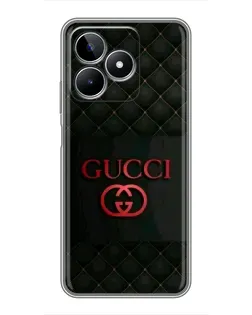 Чехол для Realme C53 с картинкой «Gucci — стеганый черный»