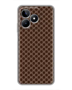Чохол для Realme C53 з картинкою «Gucci — шоколадна сітка»