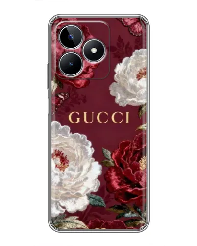 Чехол для Realme C53 с картинкой «Gucci — бордовые розы» Чехол для Realme C53 с картинкой «Gucci — бордовые розы»