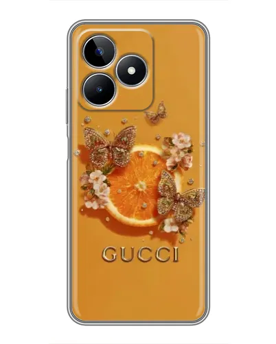 Чехол для Realme C53 с картинкой «Gucci — золотые бабочки» Чехол для Realme C53 с картинкой «Gucci — золотые бабочки»