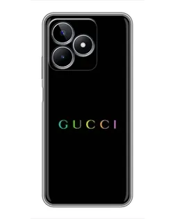 Чохол для Realme C53 з картинкою «Gucci — неоновий мінімалізм»