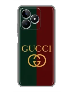 Чохол для Realme C53 з картинкою «Gucci — темно-зелений градієнт»
