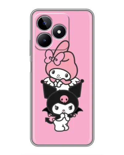 Чехол для Realme C53 с картинкой «My Melody и Kuromi»