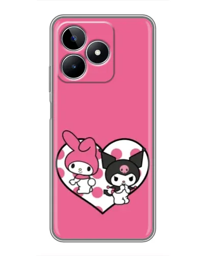 Чехол для Realme C53 с картинкой «Kuromi и My Melody»