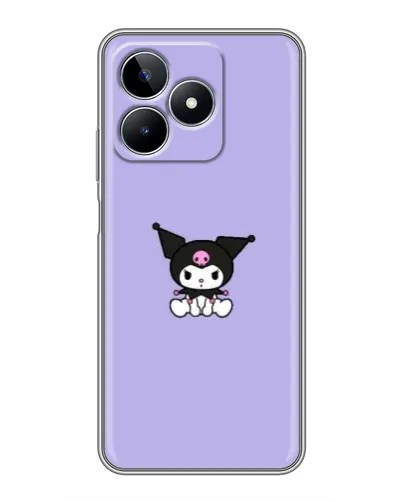 Чехол для Realme C53 с картинкой «Kuromi — фиолетовый минимализм»