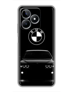 Чехол для Realme C53 с картинкой «BMW — взгляд из темноты»
