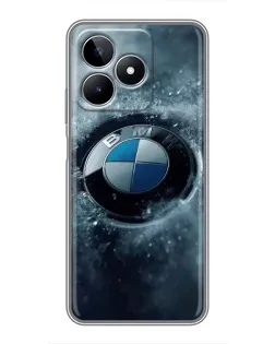 Чохол для Realme C53 з картинкою «Логотип BMW — лід» Чохол для Realme C53 з картинкою «Логотип BMW — лід»
