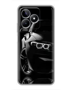 Чохол для Realme C53 з картинкою «Чорна BMW — профіль» Чохол для Realme C53 з картинкою «Чорна BMW — профіль»