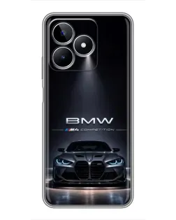 Чохол для Realme C53 з картинкою «BMW крізь нічне місто» Чохол для Realme C53 з картинкою «BMW крізь нічне місто»