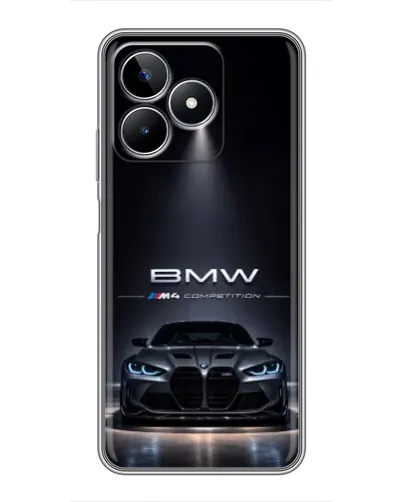 Чехол для Realme C53 с картинкой «BMW сквозь ночной город» Чехол для Realme C53 с картинкой «BMW сквозь ночной город»