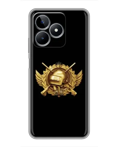 Чехол для Realme C53 с картинкой «PUBG — оранжевый градиент»