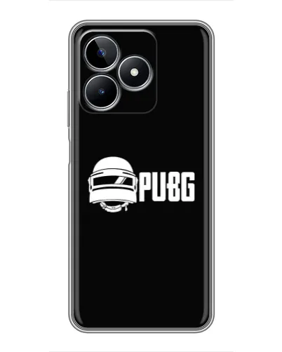 Чехол для Realme C53 с картинкой «PUBG — классический лого»