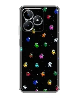 Чехол для Realme C53 с картинкой «Экипаж Among Us» Чехол для Realme C53 с картинкой «Экипаж Among Us»