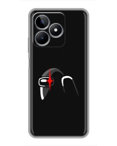 Чехол для Realme C53 с картинкой «Among Us шлем»