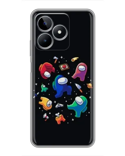 Чехол для Realme C53 с картинкой «Among Us космос»